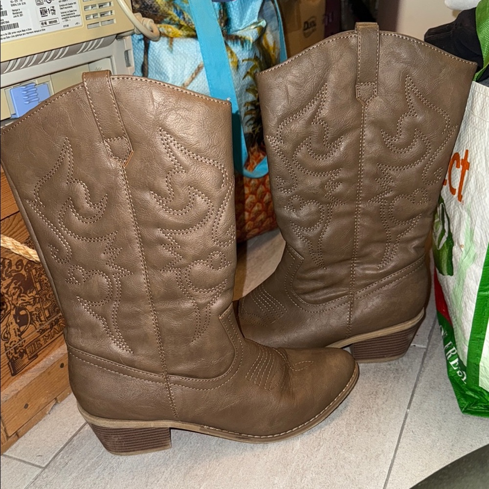 Brown Western Cowboy Boots